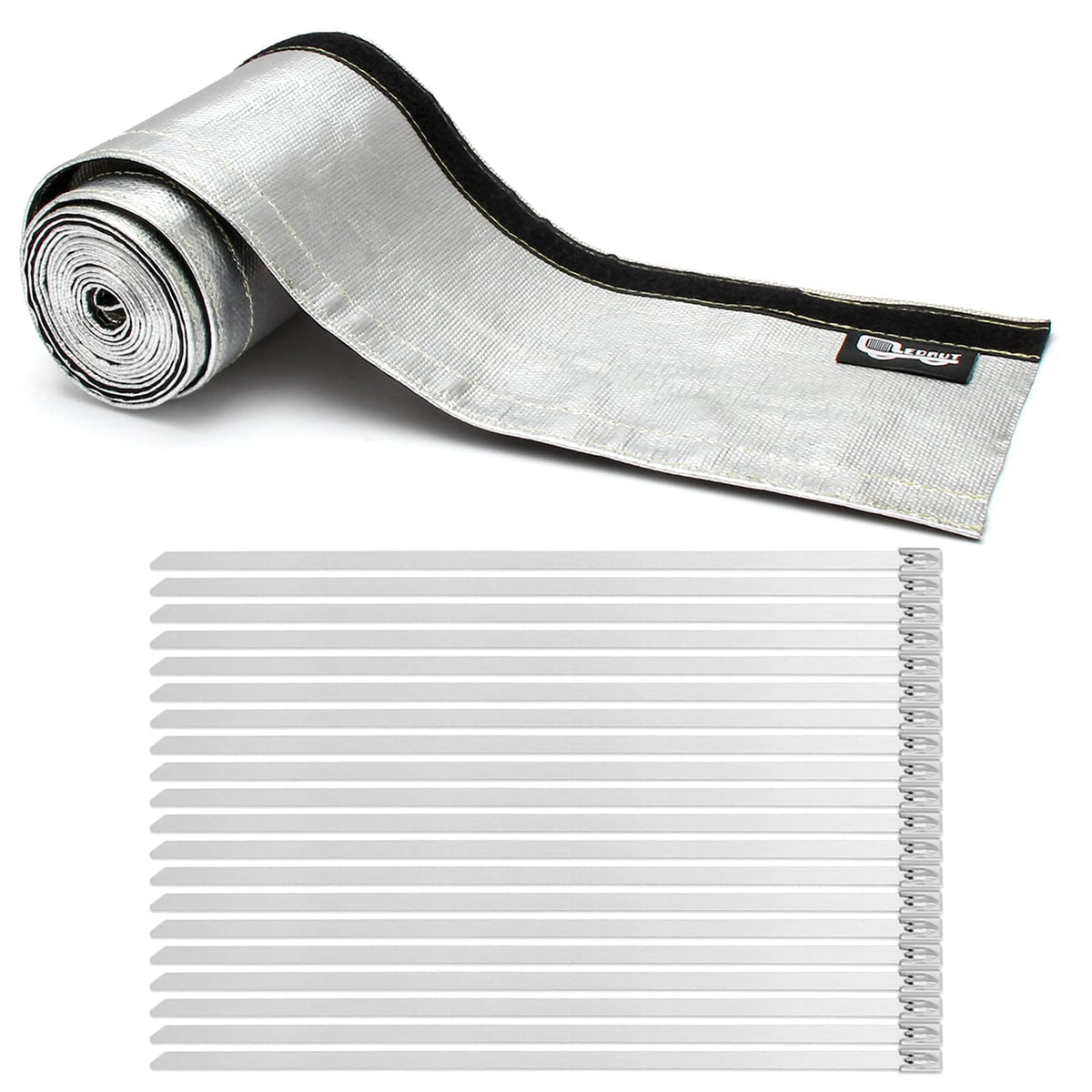 LEDAUT front packaging view showing heat shroud kit protecting lines