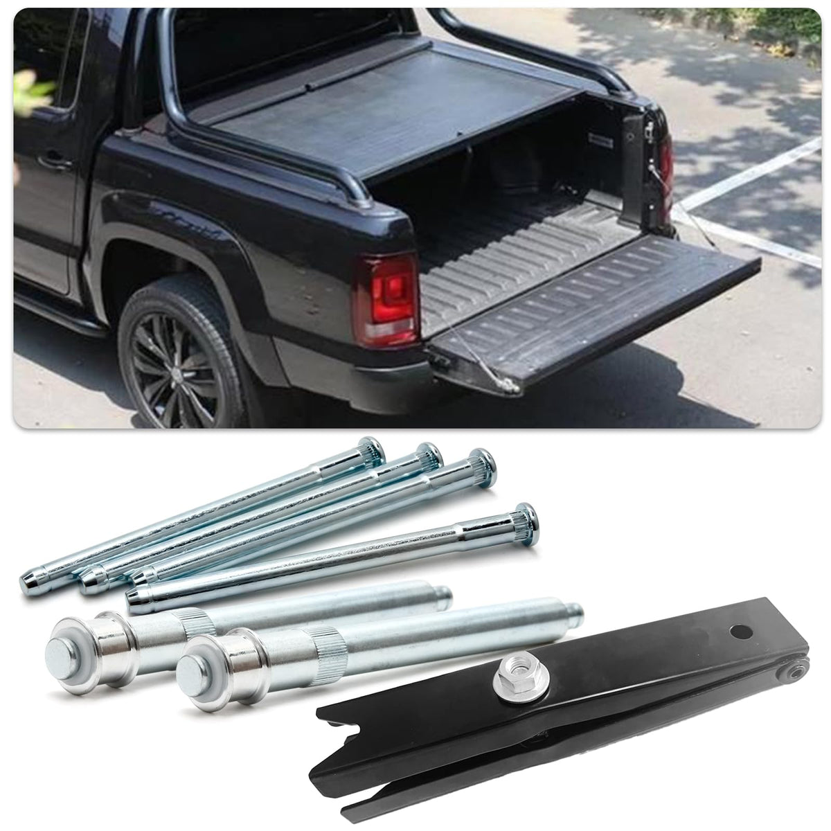 LEDAUT installed on truck hinge, showing restored door alignment and quieter operation