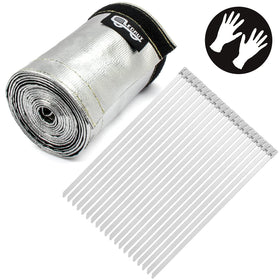 LEDAUT sleeve beside ruler showing 1.5 inch I.D. and 10ft length for fit clarity