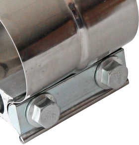 LEDAUT side profile of lap-joint clamp showing overlap design for reduced distortion