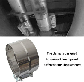 LEDAUT side profile of tightened clamp illustrating low-profile secure connection