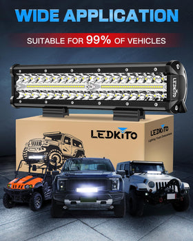LEDKITO held in hand for scale showing compact size and easy mounting convenience