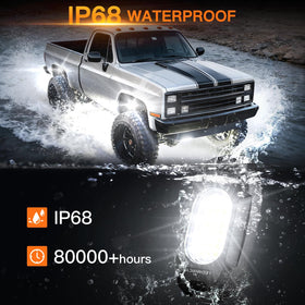 LEDMIRCY underbody lights installed on truck enhancing nighttime visibility