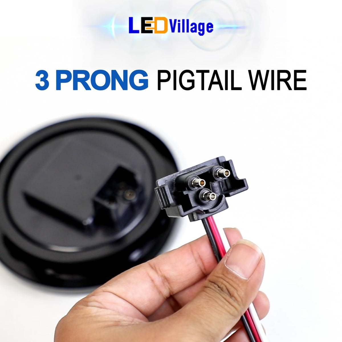Ledvillage close-up of molded connector pins, corrosion-resistant reliable contact