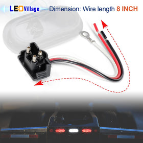 Ledvillage technician replacing trailer tail light with pigtail, fast repair advantage