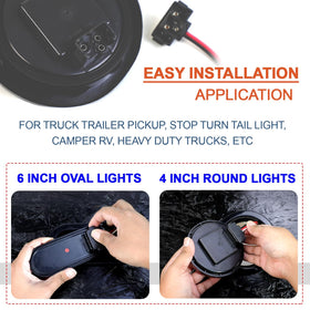 Ledvillage right-angle pigtail installed on trailer light, neater wire routing benefit