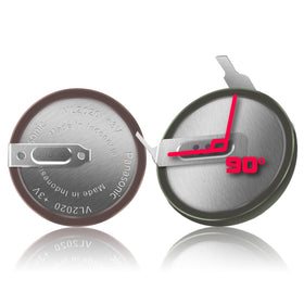 LeeCrynoid front view of VL2020 batteries showing neat finish and compatibility benefit