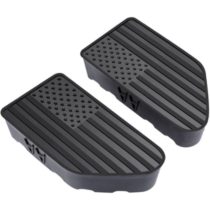 LEERLY front view of stake pocket covers showing fit and finish benefit