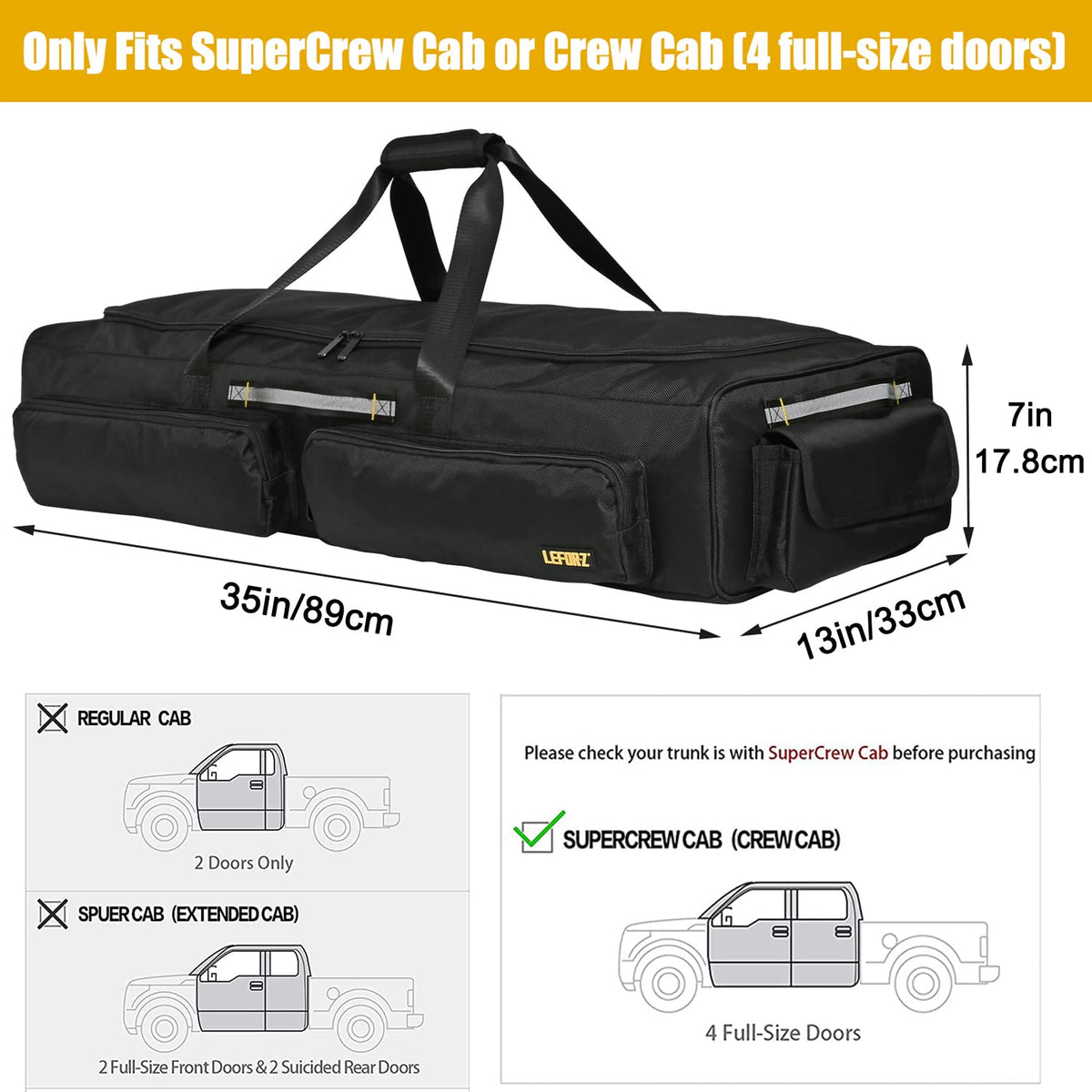 LEFOR·Z open bag with tools and gear neatly organized demonstrating easy access and capacity