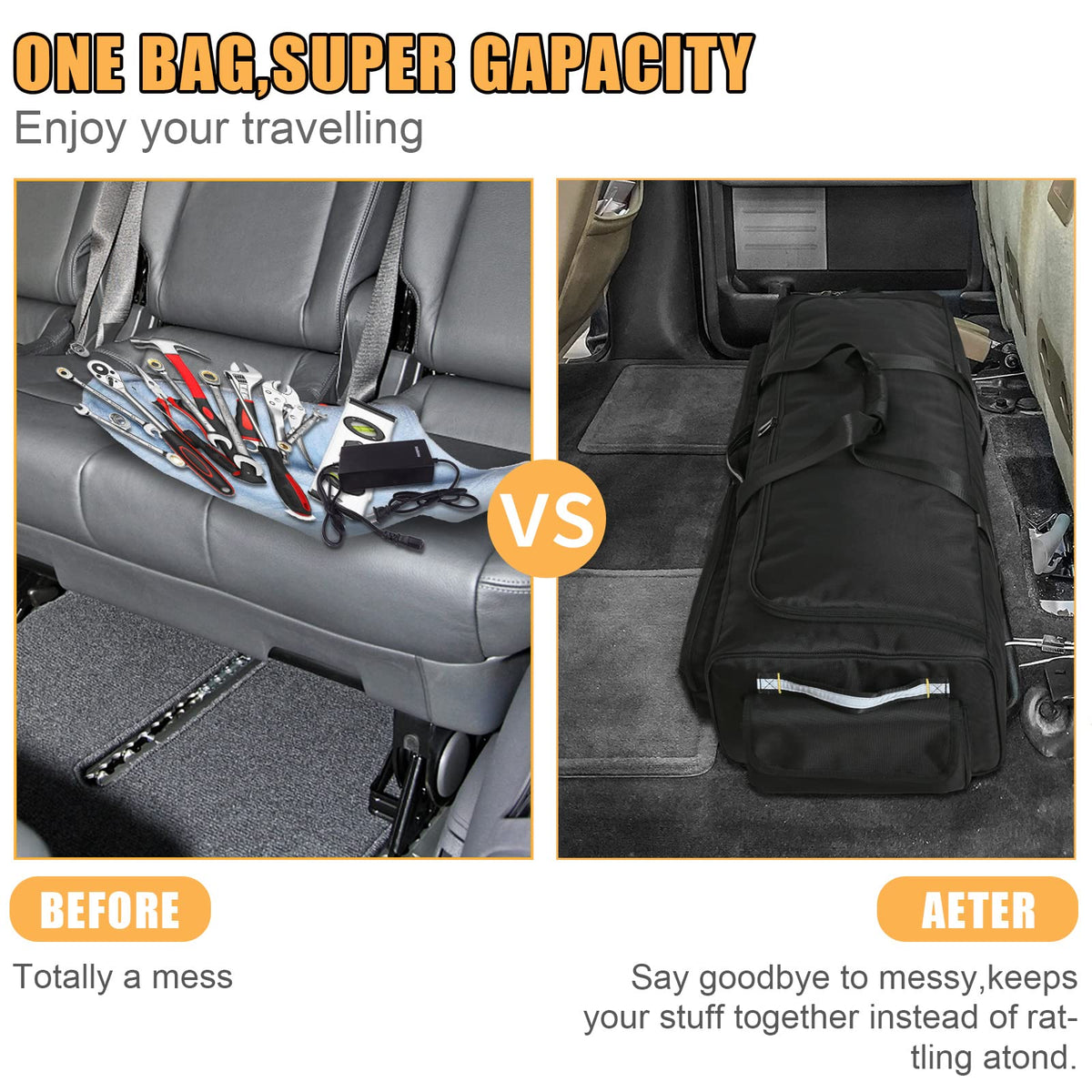 LEFOR·Z padded shoulder strap and short handles for comfortable carry and quick removal