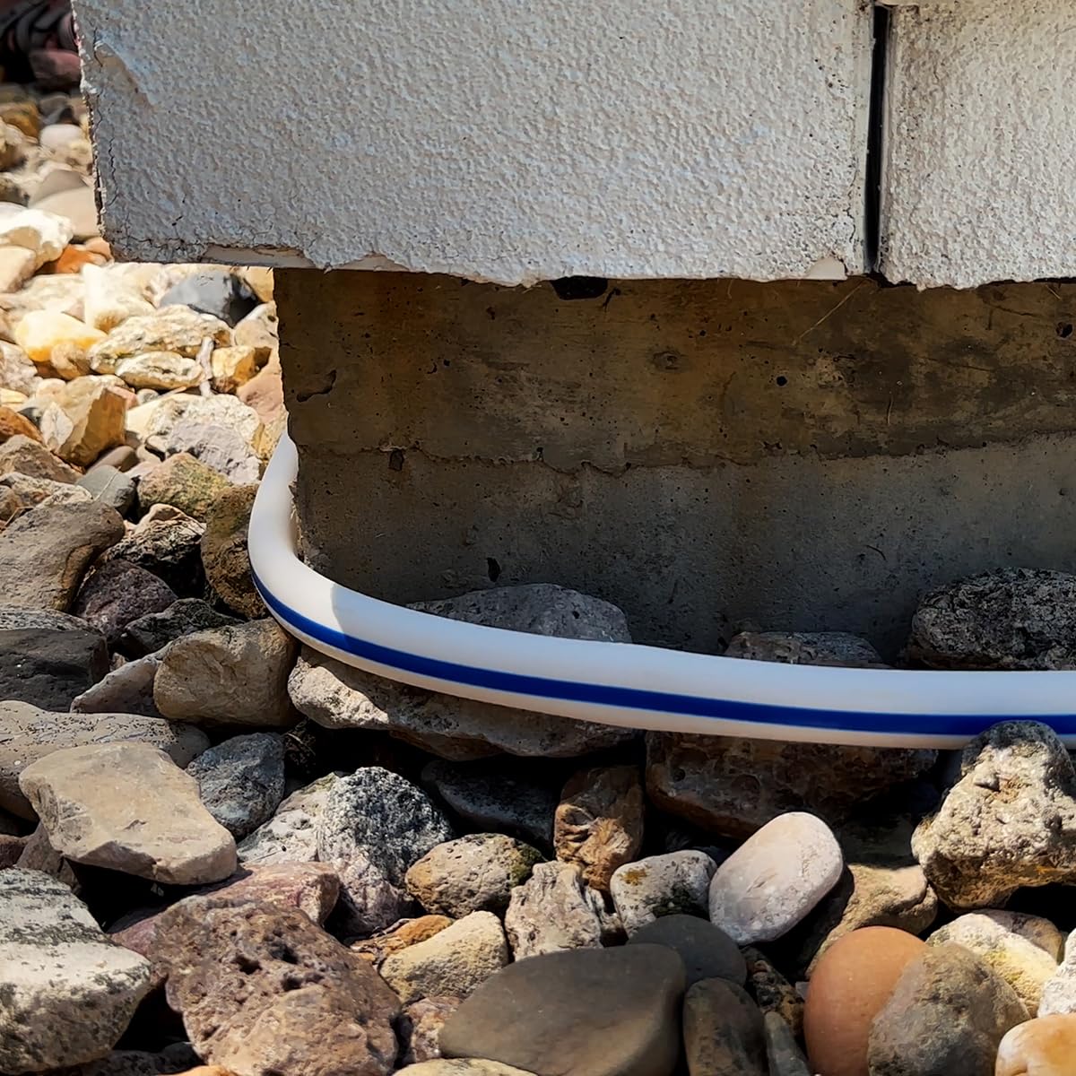 Legacy Manufacturing SmartFlex connected to boat dock fitting showing secure potable water supply