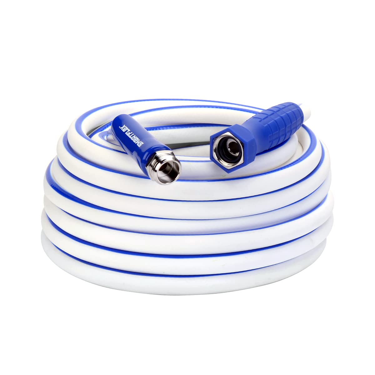 Legacy Manufacturing SmartFlex front packaging showing hose and fittings for clear product ID and benefit
