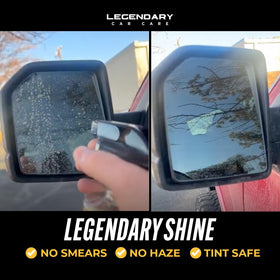 Legendary Car Care lifestyle detailing scene showing professional shine benefit