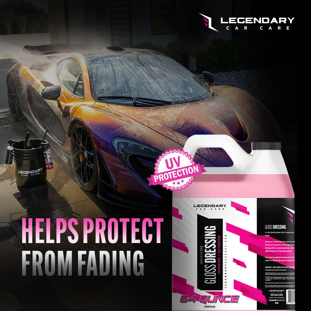 Legendary Car Care restoring faded trim to deep color and protection