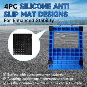 LEIDGG serrated bottom texture close-up providing strong floor traction