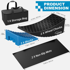 LEIDGG non-slip mat texture providing ground traction and stability