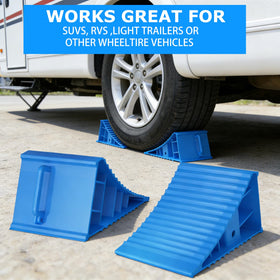 LEIDGG stacked chocks illustrating compact travel-friendly storage