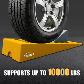 LEIDGG integrated wheel chock detail preventing unwanted rolling