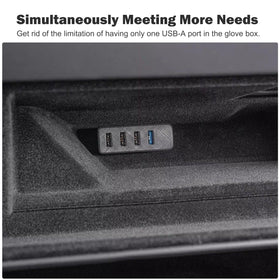 Leikaendi hub powering dashcam and flash drive simultaneously for uninterrupted recording