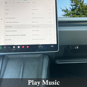Leikaendi hub installed in Tesla interior showing discreet functionality and clean look