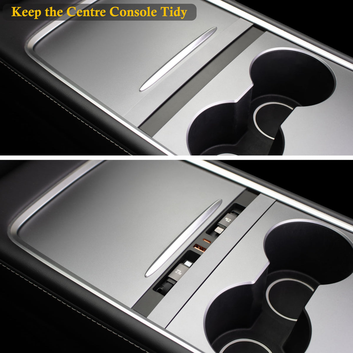 Leikaendi USB ports and markings visible, offering extra charging options