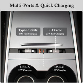 Leikaendi retractable 27W cable detail with magnetic return for tidy storage