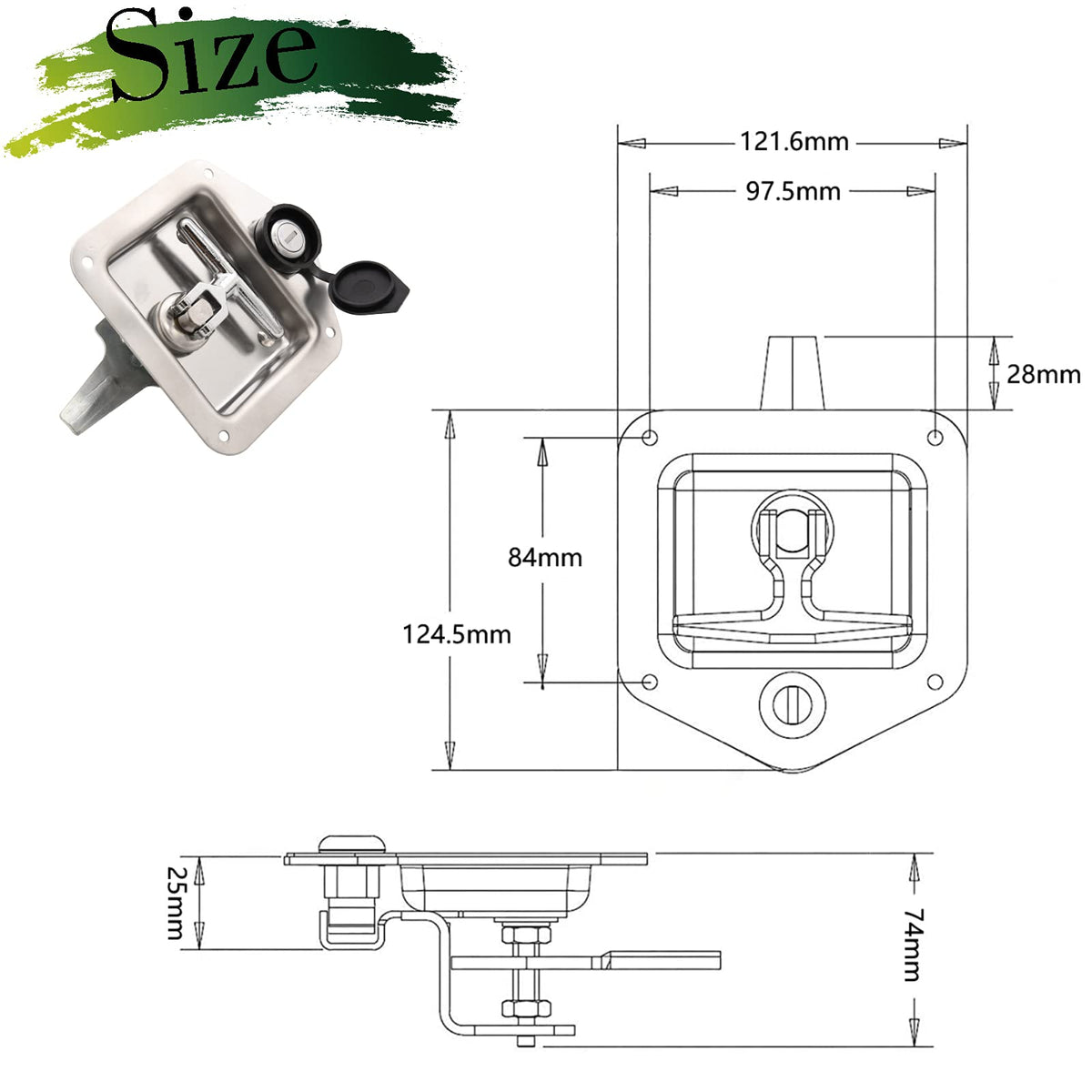 LEIMO KPARTS handle rotated open demonstrating smooth operation