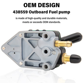 LEIMO KPARTS installed on outboard engine restoring steady fuel flow