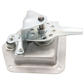 LEIMO KPARTS latch mounted on RV door showing waterproof seal benefit