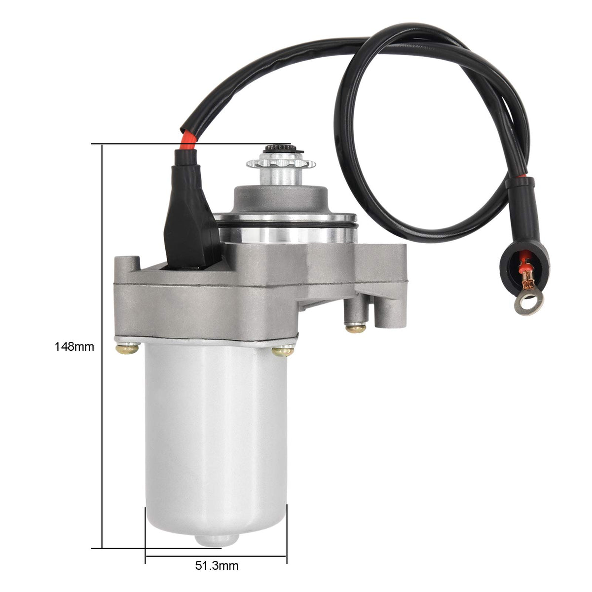 LEIMO KPARTS starter side profile highlighting compact durable housing benefit