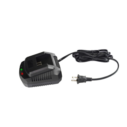 Leisch Life charger front view showing connector and safe fast recharging