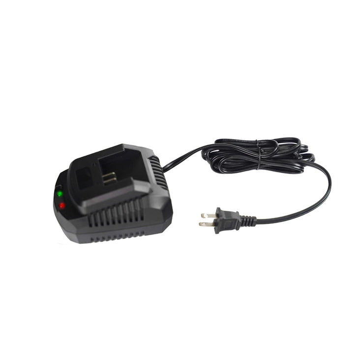 Leisch Life charger front view showing connector and safe fast recharging