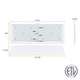 Leisure LED side profile highlighting the thin, low-clearance housing for extra headroom and neat installation