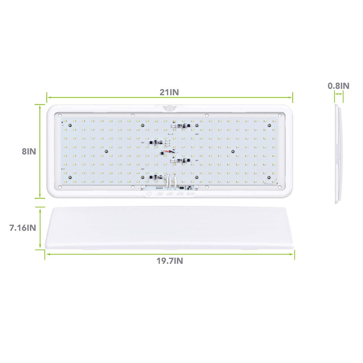 Leisure LED diffuser close-up revealing even light distribution benefit