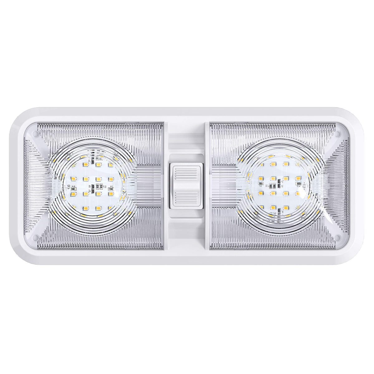 Leisure LED retail packaging with warranty card emphasizing support and guarantee
