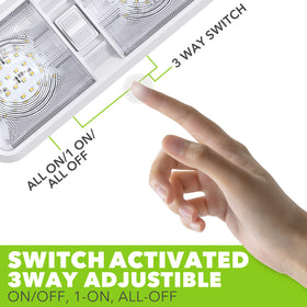 Leisure LED mounted in RV interior showing improved task lighting benefit
