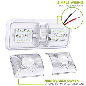 Leisure LED detail of three-way on/off switch showing convenient control benefit