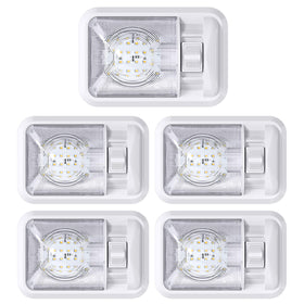Leisure LED front view of dome showing compact design and bright benefit