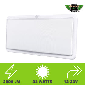Leisure LED product label and CE RoHS marks verifying compliance and durable, heat-resistant construction