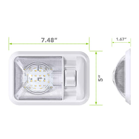 Leisure LED side profile highlighting low-profile shape and space-saving benefit
