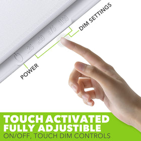 Leisure LED touch switch detail for easy dimming control benefit