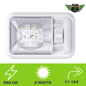 Leisure LED wiring and mounting hardware display for quick installation benefit