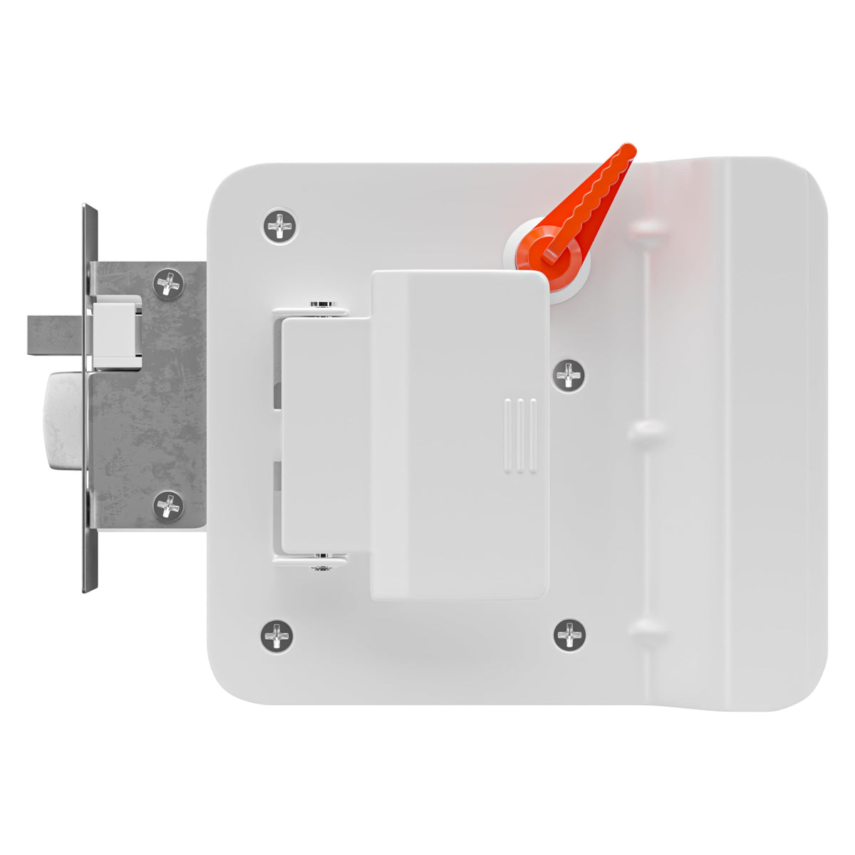 Leisure Locks installed on camper door demonstrating direct replacement fit