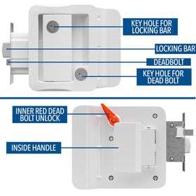 Leisure Locks paddle close-up highlighting smooth finish and easy grip