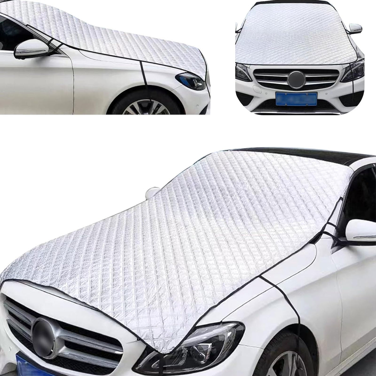 lekiliky front view hood cover on car protecting paint and engine