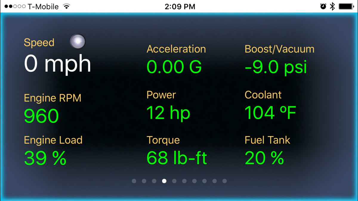 LELink displayed with Engine Link app screenshot for live PID monitoring