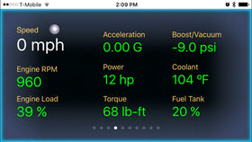 LELink displayed with Engine Link app screenshot for live PID monitoring