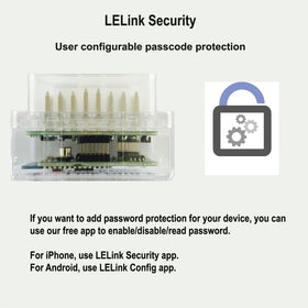 LELink retail packaging and quick-start guide showing easy setup and user support