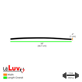 LeLuv Ultima Black clear hose attachment showing visual inspection and reliable flow