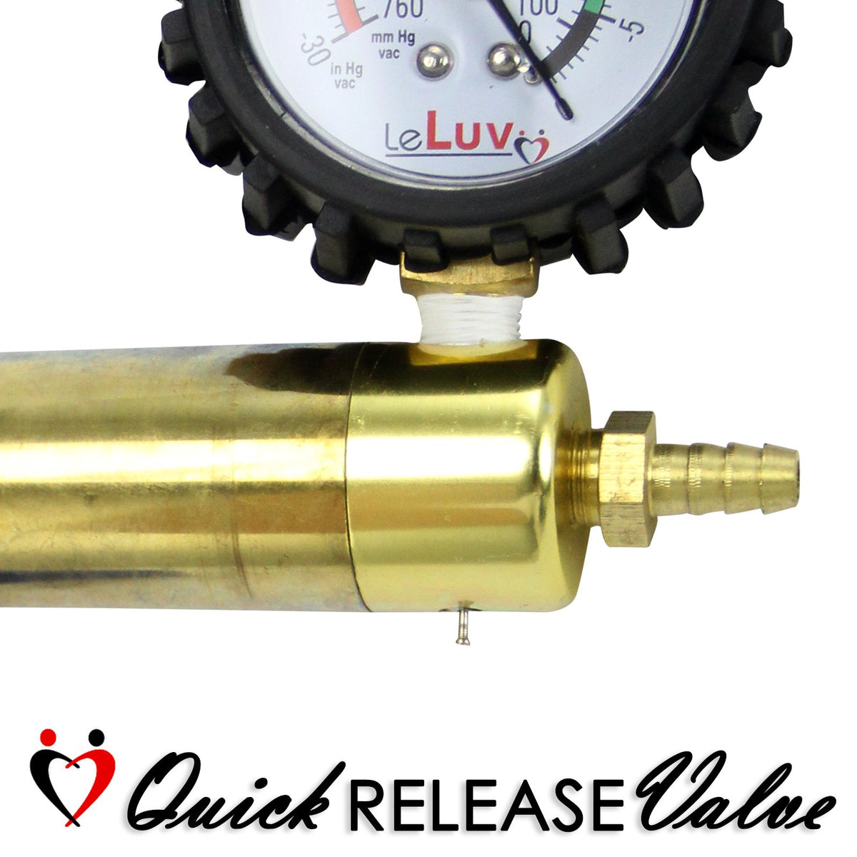 LeLuv Ultima Black handle detail highlighting rubber padded grip for comfortable pumping